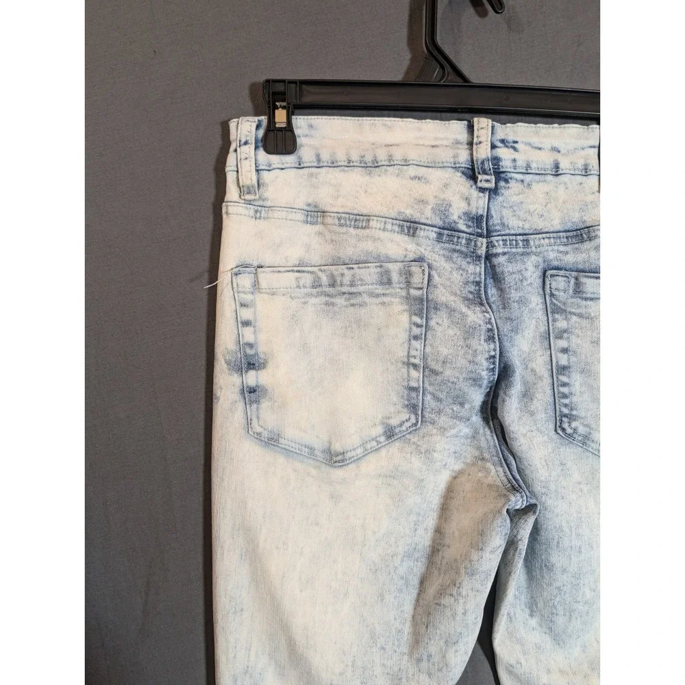 RUE 21 PREMIUM Mens Acid‎ Wash Distressed Skinny Jeans Size 30x32